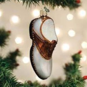 NWT - Golf Shoe Blown Glass Ornament - Old World Christmas